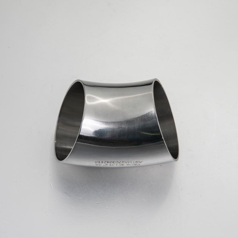 Stainless Steel Sanitary 45 Degree Welded Elbow